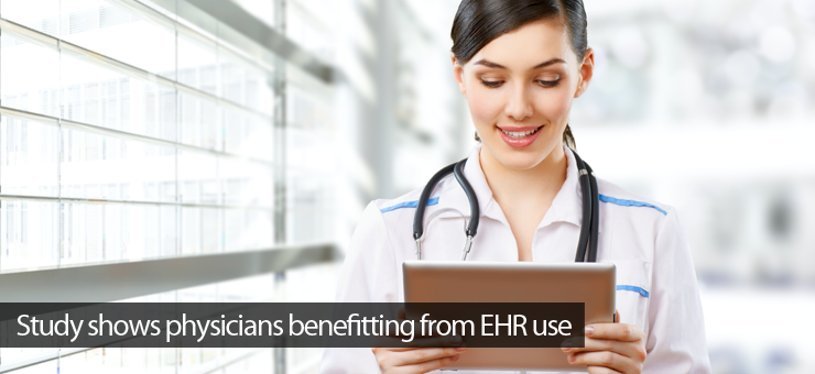 Study shows physicians benefiting from EHR use