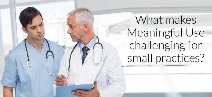 What makes Meaningful Use challenging for small practices?
